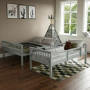 Sleeper Bunk Pine Wood Bed Frame by Lavishway | Wooden Beds-41580