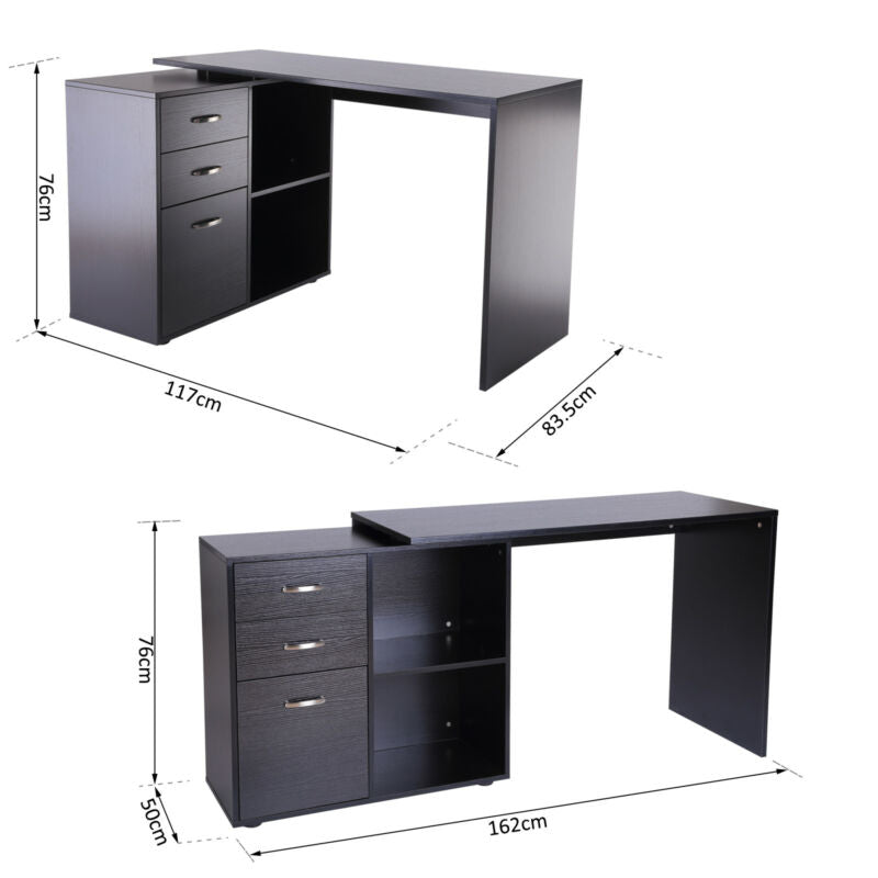 Multifunctional Filling Cabinet Table Desk by Lavishway | Desk Pedestals-44548