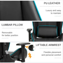 Black Office Recliner With Pillow Chair by Lavishway | Gaming Chairs-43667