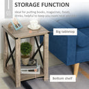 Two-Tier Elegant Side Table in Oak Brown by Lavishway | Side Tables-42584