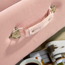Velvet Pink Pouffe Seat Storage Bench by Lavishway | Benches & Storage Benches-38633