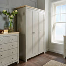 Oak Finish Bedroom Set in Grey by Lavishway | Chest Of Drawers-39469
