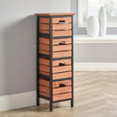 Tall 4 Drawer Wooden Chest of Drawers by Lavishway | Chest Of Drawers-43391