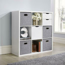 9 Shelves White Bookcase Display Unit by Lavishway | Book Shelves and Cabinets-39123