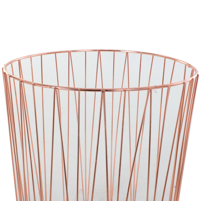 Set of 2 Rose Gold Metal Side Tables by Lavishway | Side Tables-38641