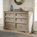 Corona Set of 3 Pine Wood Bedroom Set in Grey by Lavishway | Bedroom-39489