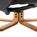 Faux Leather Wooden Recliner Armchair by Lavishway | Recliner Armchairs-42787