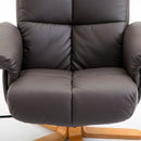 Recliner Brown Footrest Armchair by Lavishway | Recliner Armchairs-39226