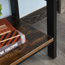 Industrial-Style 4 Shelf Bookcase by Lavishway | Book Shelves and Cabinets-44698