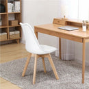 Modern Beech Wood Legs Dining Chair Set of 4 by Lavishway | Dining Chairs-42888