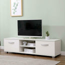 2 Doors 2 Open Shelves Modern Wide TV Unit by Lavishway | TV Units Cabinets-39474