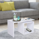 White Storage Coffee & End Side Table by Lavishway | Side Tables-42398