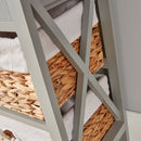 Basket Style Wooden Grey Chest of Drawers by Lavishway | Chest Of Drawers-43461