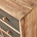 Natural Wooden Chest of 11 Drawers by Lavishway | Chest Of Drawers-43363