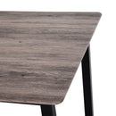 Compact Grey Dining Table Set With 4 Chairs by Lavishway | Dining Table Set-43606