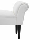 Padded Sofa White Bench Lounge by Lavishway | Benches & Storage Benches-44269