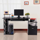 Wooden Office Workstation in Black by Lavishway | Reclaimed Wood Desks-42810