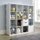 Wooden White Storage Bookcase Display Unit by Lavishway | Book Shelves and Cabinets-39183