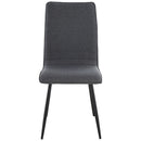 Modern Armless Dining Chair in Grey Set of 2 by Lavishway | Dining Chairs-42641