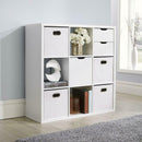 9 Shelves White Bookcase Display Unit by Lavishway | Book Shelves and Cabinets-39122