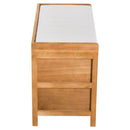 Cushioned Seat Wooden Shoe Storage Bench by Lavishway | Shoe Cabinets-42432