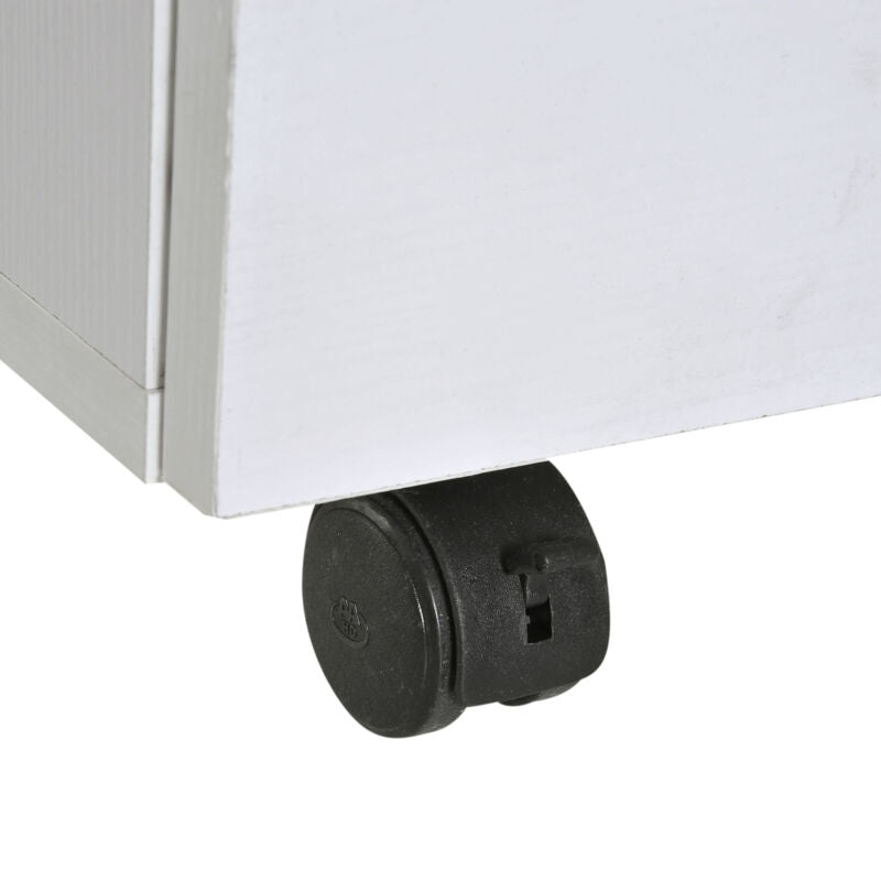 Wooden Storage Cupboard in White by Lavishway | Cupboards & Cabinets-42803