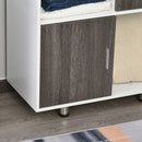 2-Tier Bookcase in White & Grey by Lavishway | Book Shelves and Cabinets-43831