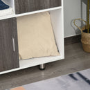 2-Tier Bookcase in White & Grey by Lavishway | Book Shelves and Cabinets-43834