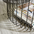 Wooden Top End Table with Metal Frame in Pair by Lavishway | Side Tables-43226