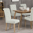 Upholstered Fabric Dining Chair Set of 2 by Lavishway | Dining Chairs-42882