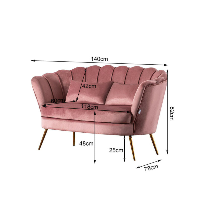Velvet Tub Chair &  Sofa Couch by Lavishway | Velvet Sofa-41421