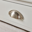 Basket Style Wooden White Chest of Drawers by Lavishway | Chest Of Drawers-43453