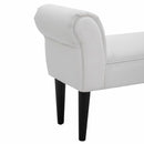 Padded Sofa White Bench Lounge by Lavishway | Benches & Storage Benches-44267