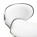 Technician Faux White Adjustable Office Chair by Lavishway | Dressing Table Chairs-42655