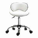 Technician Faux White Adjustable Office Chair by Lavishway | Dressing Table Chairs-42651