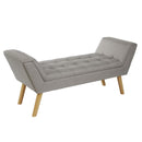 Upholstered Velvet Blush Seat Bench by Lavishway | Benches & Storage Benches-38511