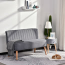 Modern Double Seat Sofa in Grey by Lavishway | Fabric Sofas-42624