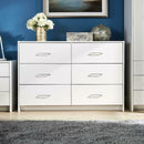 6 Drawers White Wide Chest of Drawers by Lavishway | Chest Of Drawers-38825