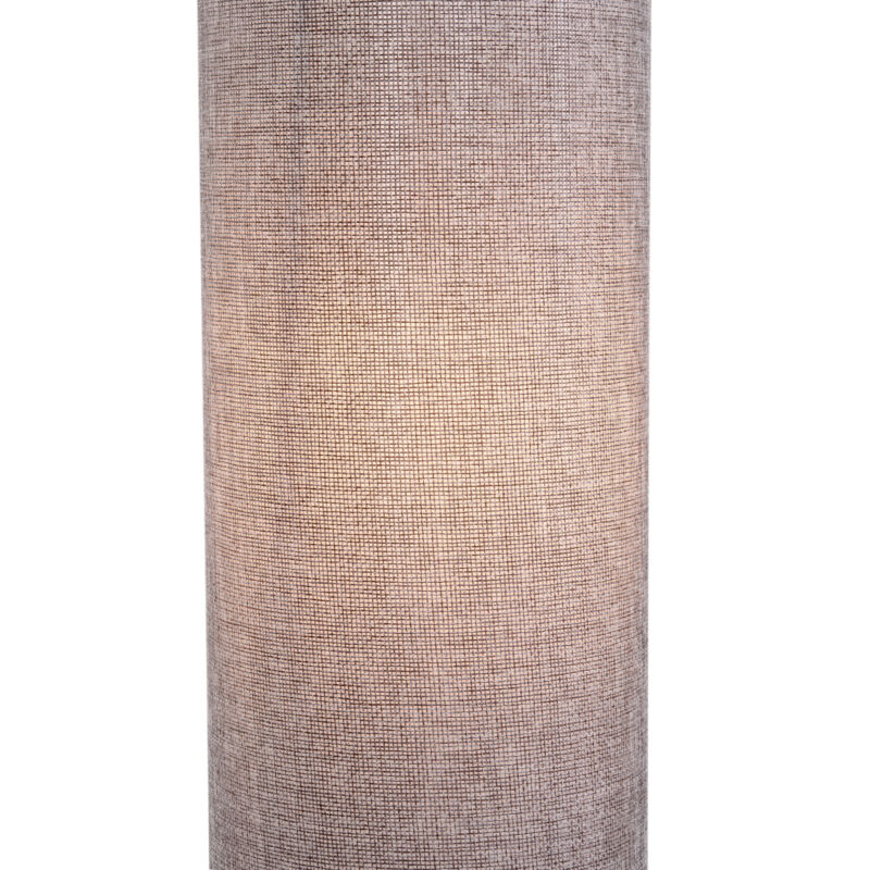 Tall Grey Fabric Shade Floor Lamp by Lavishway | Floor Lamps-42412