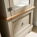 Corona Set of 3 Pine Wood Bedroom Set in Grey by Lavishway | Bedroom-39515