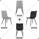 Modern & Upholstered Dining Chair Set of 4 by Lavishway | Dining Chairs-42902
