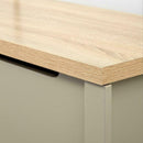 Modern Oak Storage Grey Ottoman Box by Lavishway | Benches & Storage Benches-43541