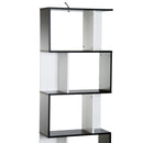 5 Tier S Shape Display Shelving Unit In Black by Lavishway | Book Shelves and Cabinets-44764