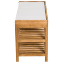 Cushioned Seat Wooden Shoe Storage Bench by Lavishway | Shoe Cabinets-42430