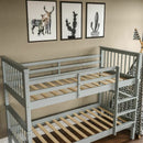 Wood Frame Solid Pine Bunk Bed by Lavishway | Wooden Beds-38974