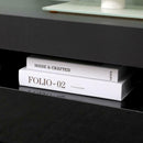 Gloss Front 130cm Wide TV Stand in Black by Lavishway | TV Units Cabinets-43079