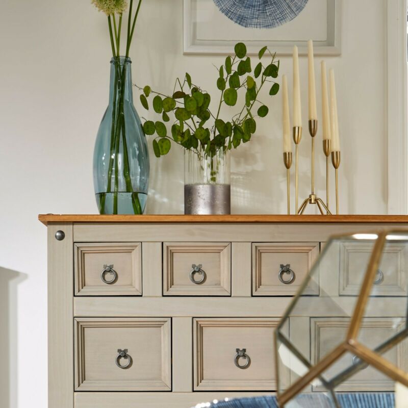 Corona Pine Grey Living Room Furniture by Lavishway | Coffee Tables-43024