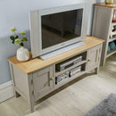 2 Doors 2 Shelf Wooden TV Unit With Storage by Lavishway | TV Units Cabinets-43134