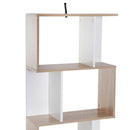 4 Tier White Wooden Display Shelving Unit by Lavishway | Bookcases & Shelves-44752