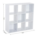 9 Cube Storage Unit& Bookcase in White by Lavishway | Book Shelves and Cabinets-42503